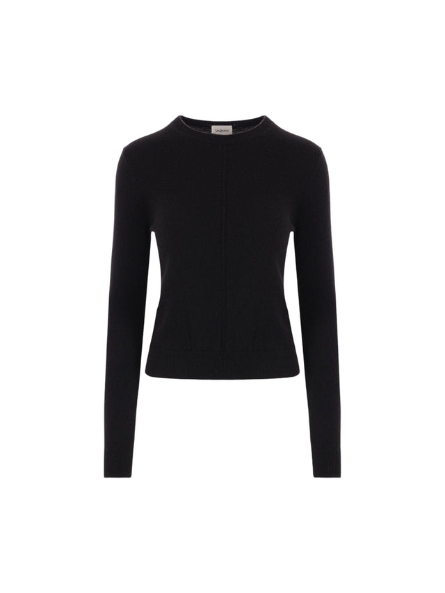 SAINT LAURENT-Cashmere Sweater Openwork Details-JOHN JULIA