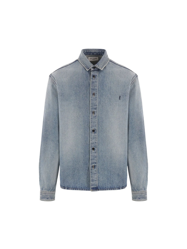 Cassandre Denim Shirt-SAINT LAURENT-JOHN JULIA