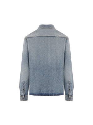 Cassandre Denim Shirt-SAINT LAURENT-JOHN JULIA