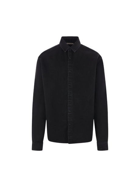 Cassandre Denim Shirt-SAINT LAURENT-JOHN JULIA