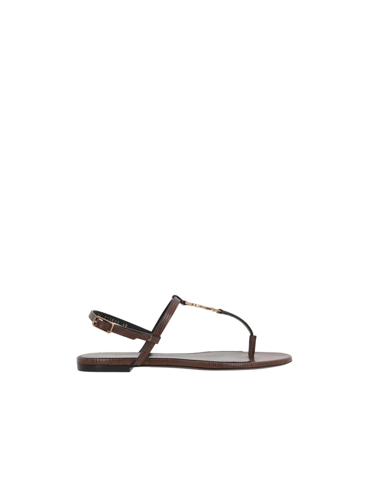 Cassandre Lizard-Embossed Leather Sandals-Saint Laurent-JOHN JULIA