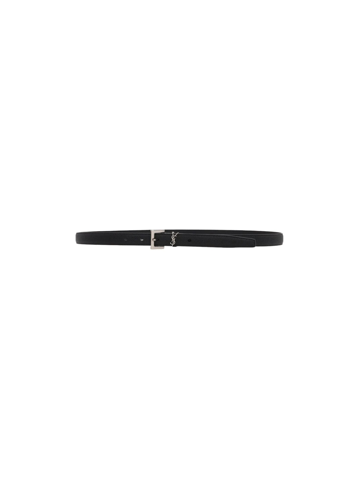 SAINT LAURENT-Cassandre Nappa Thin Belt-JOHN JULIA