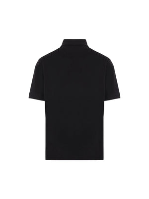 SAINT LAURENT-Cassandre Piquet Polo Shirt-JOHN JULIA