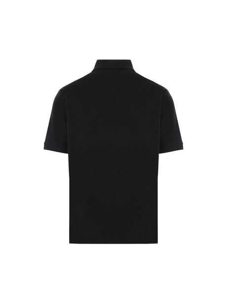 SAINT LAURENT-Cassandre Piquet Polo Shirt-JOHN JULIA