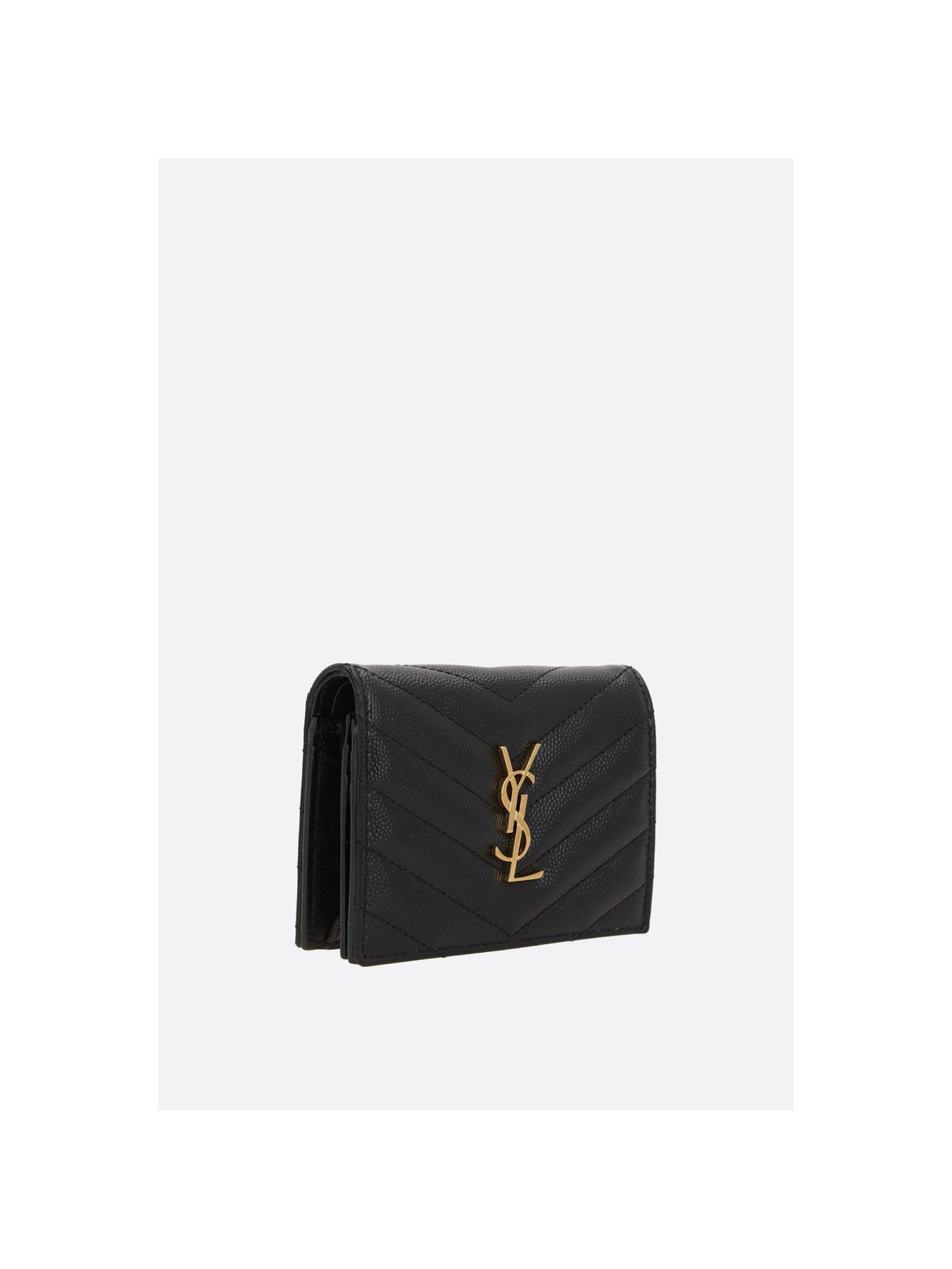 Cassandre Quilted Leather Compact Wallet-SAINT LAURENT-JOHN JULIA