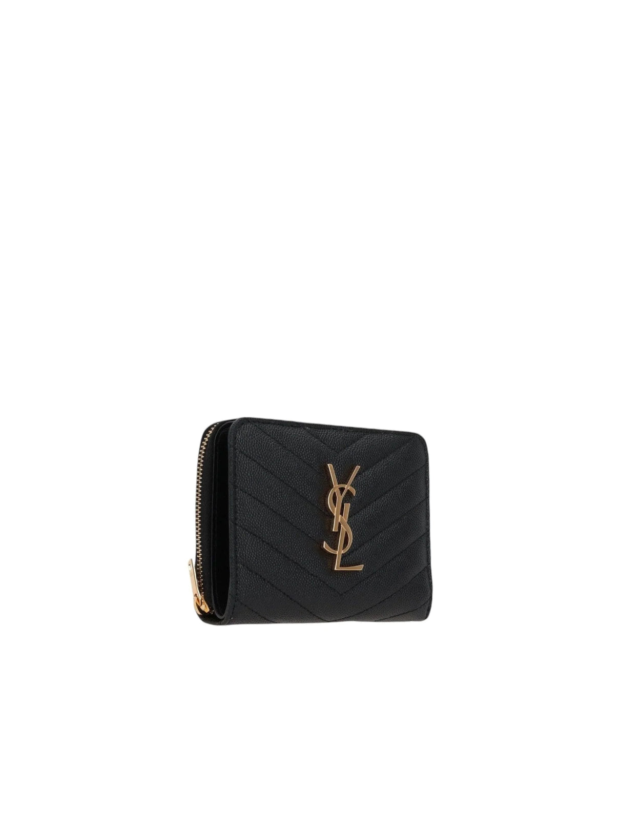 Cassandre Quilted Leather Compact Wallet-SAINT LAURENT-JOHN JULIA