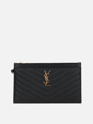 Cassandre Quilted Leather Pouch-SAINT LAURENT-JOHN JULIA