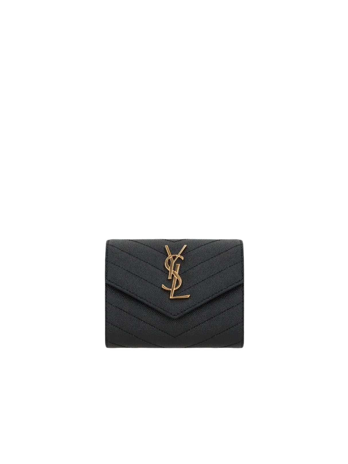 Cassandre Quilted Leather Trifold Wallet-SAINT LAURENT-JOHN JULIA