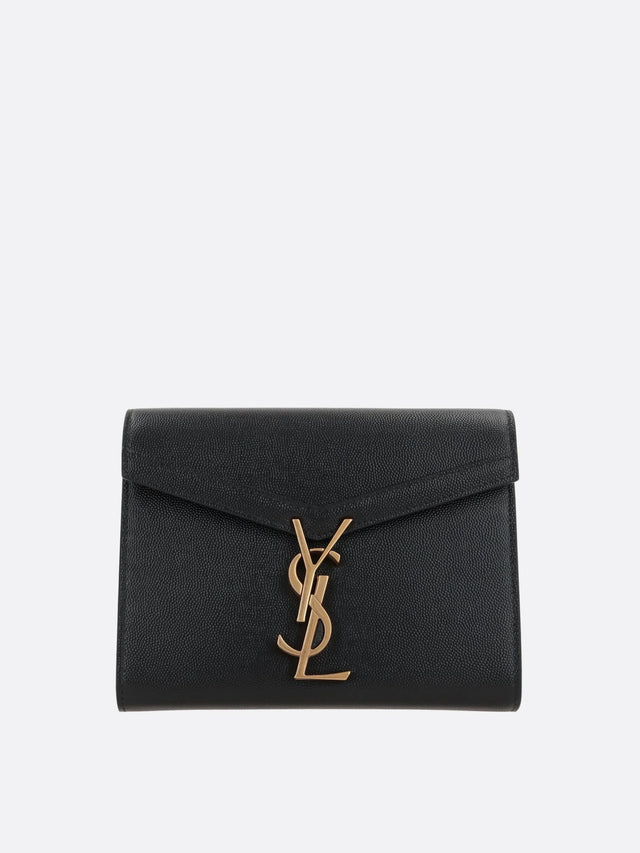 Cassandre Shoulder Bag In Grain De Poudre Leather-SAINT LAURENT-JOHN JULIA