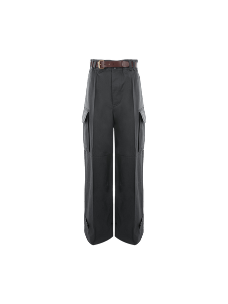 Cassandre Twill Cargo Pants-SAINT LAURENT-JOHN JULIA