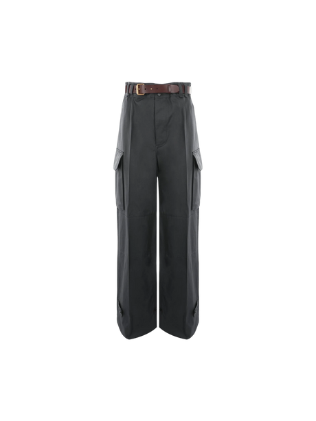 Cassandre Twill Cargo Pants-SAINT LAURENT-JOHN JULIA