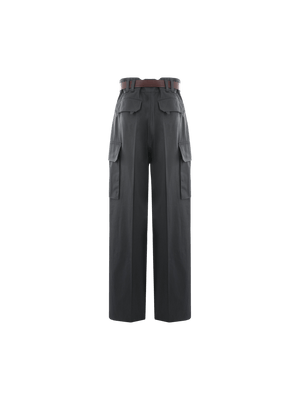 Cassandre Twill Cargo Pants-SAINT LAURENT-JOHN JULIA