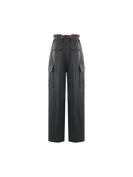 Cassandre Twill Cargo Pants-SAINT LAURENT-JOHN JULIA