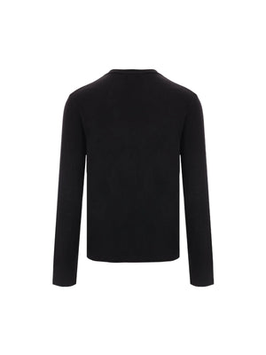 Cassandre Wool Long-sleeved T-shirt-SAINT LAURENT-JOHN JULIA