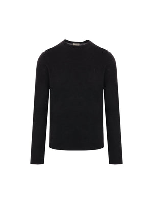 Cassandre Wool Long-sleeved T-shirt-SAINT LAURENT-JOHN JULIA