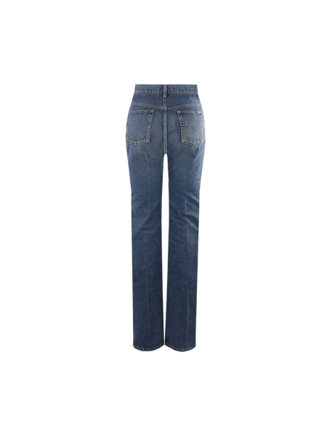 Clyde Denim Straight-leg Jeans-SAINT LAURENT-JOHN JULIA