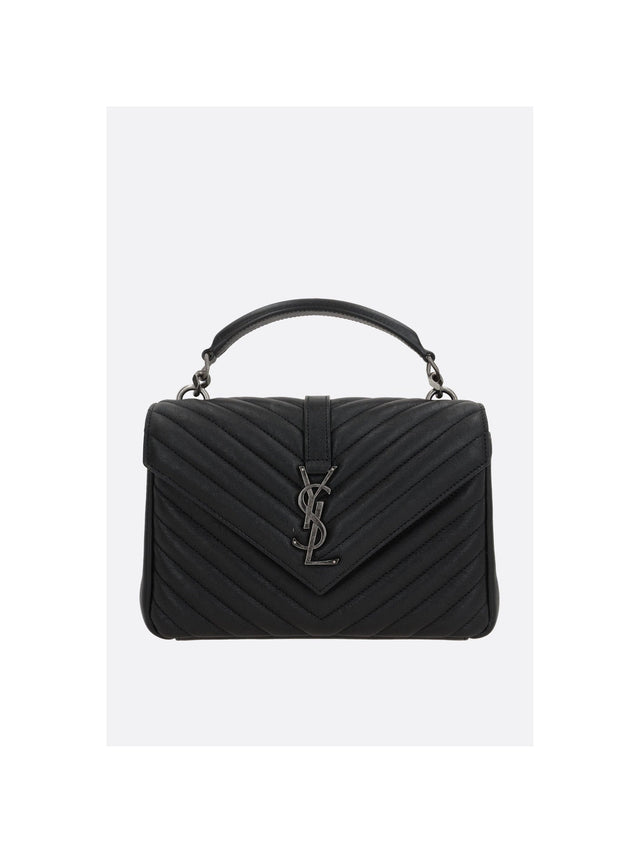 Collége Medium Quilted Nappa Crossbody Bag-SAINT LAURENT-JOHN JULIA