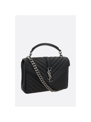 Collége Medium Quilted Nappa Crossbody Bag-SAINT LAURENT-JOHN JULIA