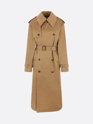 SAINT LAURENT-Cotton Oversize Trench Coat-JOHN JULIA