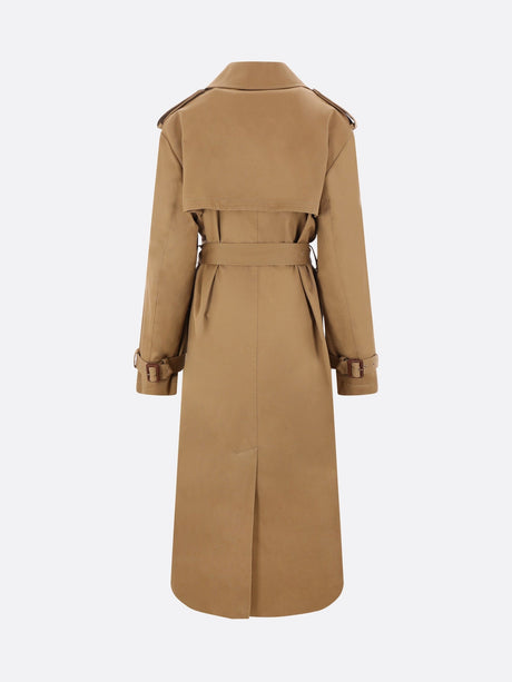 SAINT LAURENT-Cotton Oversize Trench Coat-JOHN JULIA