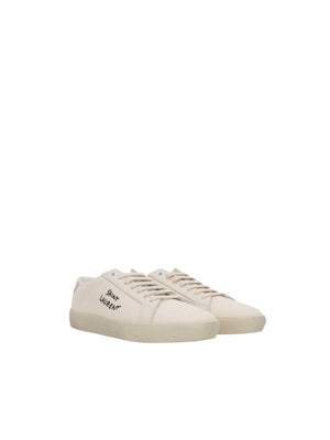 Court Classic Canvas Sneakers-SAINT LAURENT-JOHN JULIA