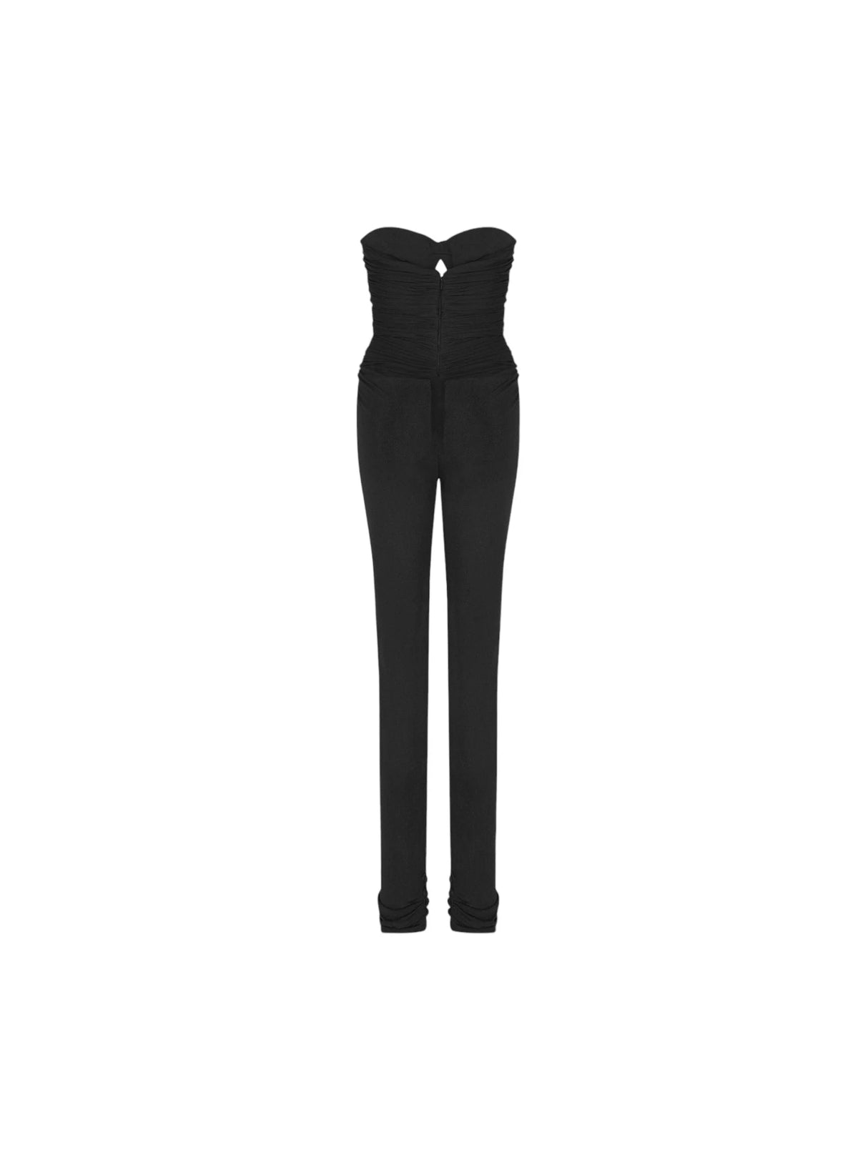 Crepe Bustier Jumpsuit-SAINT LAURENT-JOHN JULIA