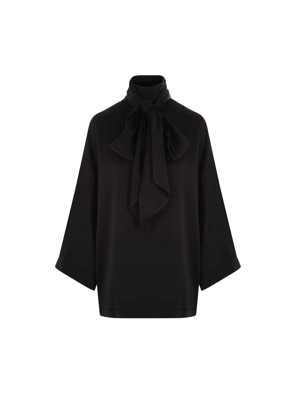 Crepe Envers Satin Blouse-SAINT LAURENT-JOHN JULIA