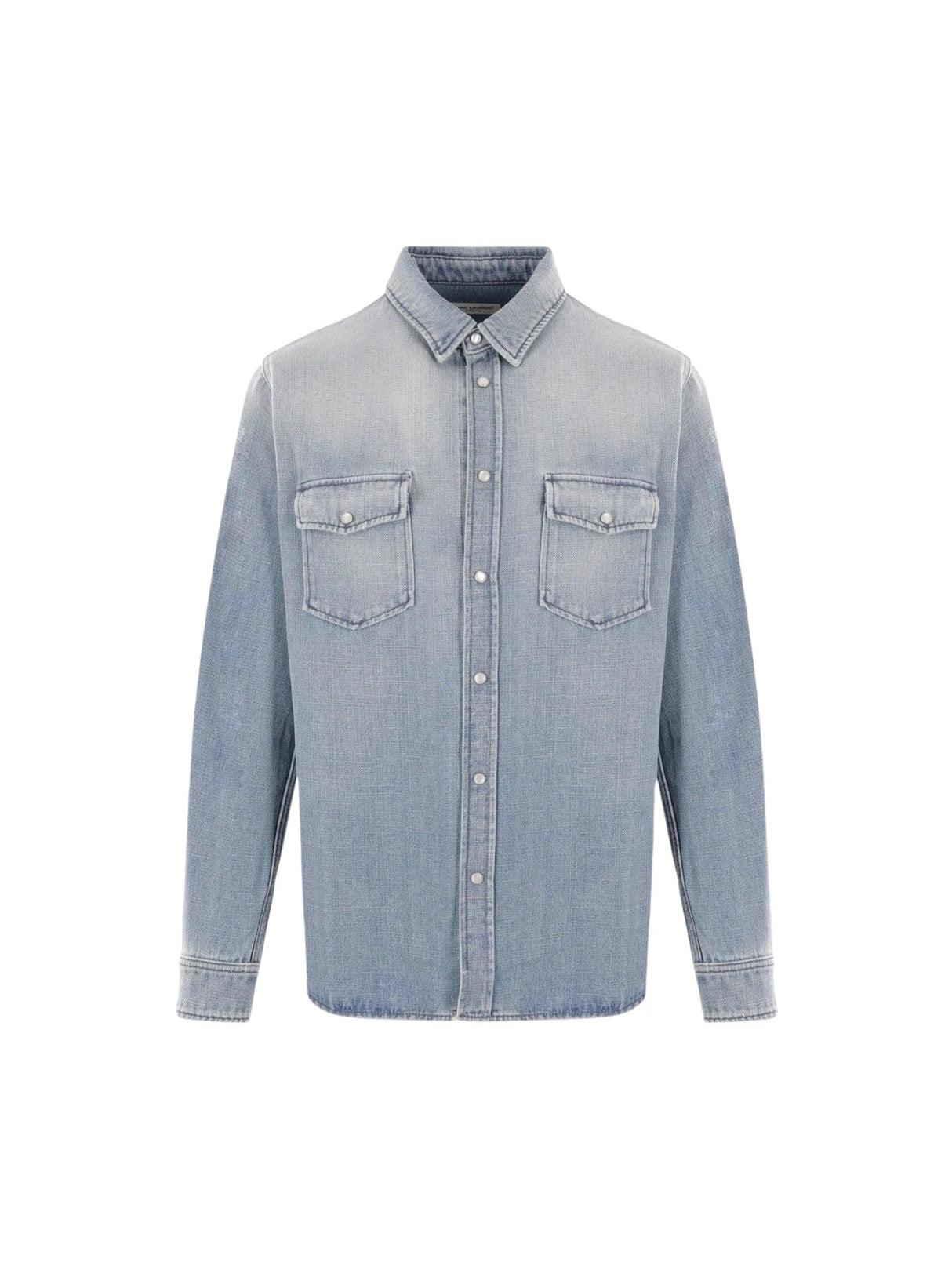 Denim Shirt-SAINT LAURENT-JOHN JULIA