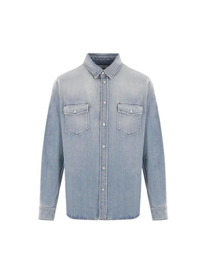 Denim Shirt-SAINT LAURENT-JOHN JULIA