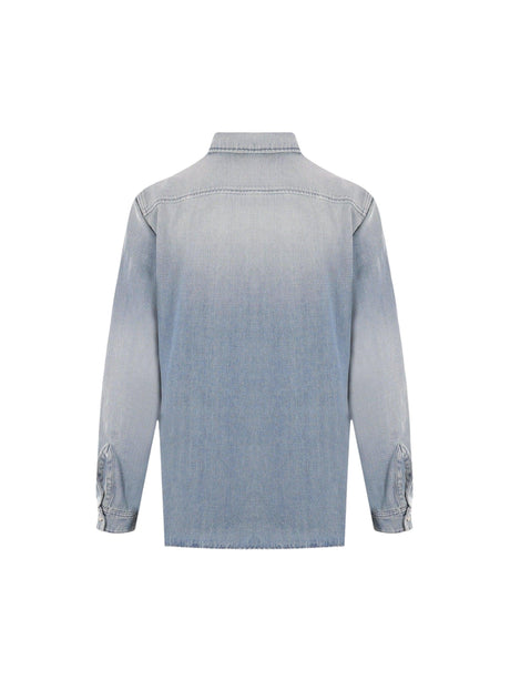 Denim Shirt-SAINT LAURENT-JOHN JULIA