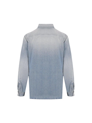 Denim Shirt-SAINT LAURENT-JOHN JULIA