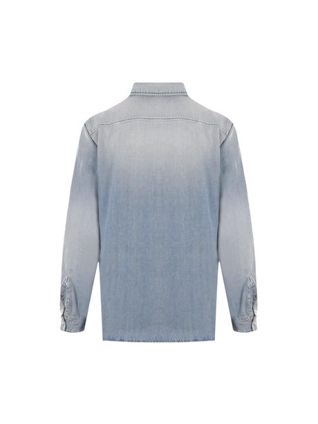 Denim Shirt-SAINT LAURENT-JOHN JULIA