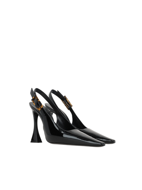 Dune Patent Leather Slingbacks-SAINT LAURENT-JOHN JULIA