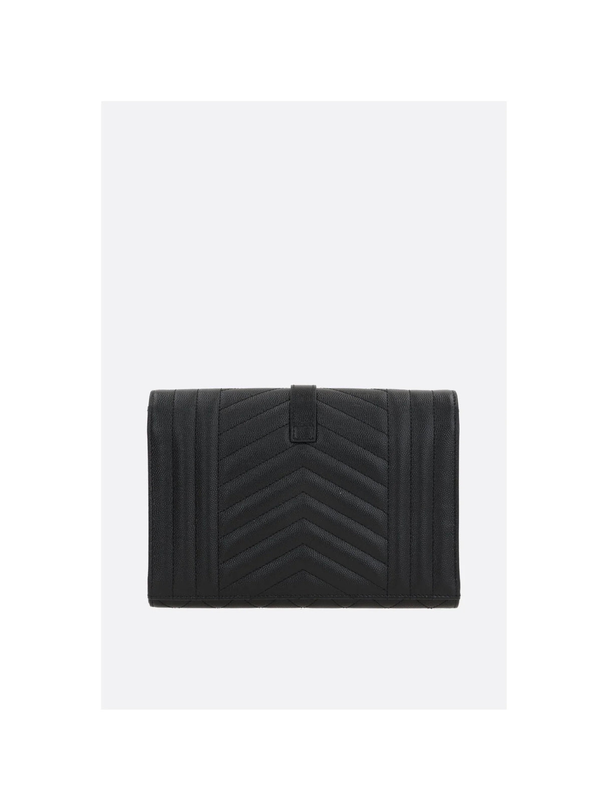 SAINT LAURENT-Envelope Quilted Leather Pouch-JOHN JULIA