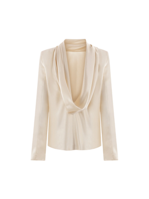 Envers Satin Blouse-SAINT LAURENT-JOHN JULIA