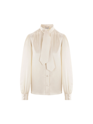 Envers Satin Shirt-SAINT LAURENT-JOHN JULIA