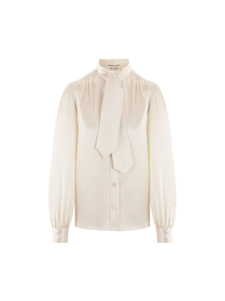 Envers Satin Shirt-SAINT LAURENT-JOHN JULIA