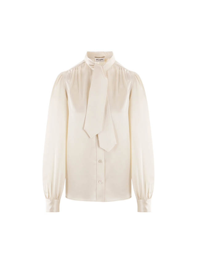 Envers Satin Shirt-SAINT LAURENT-JOHN JULIA