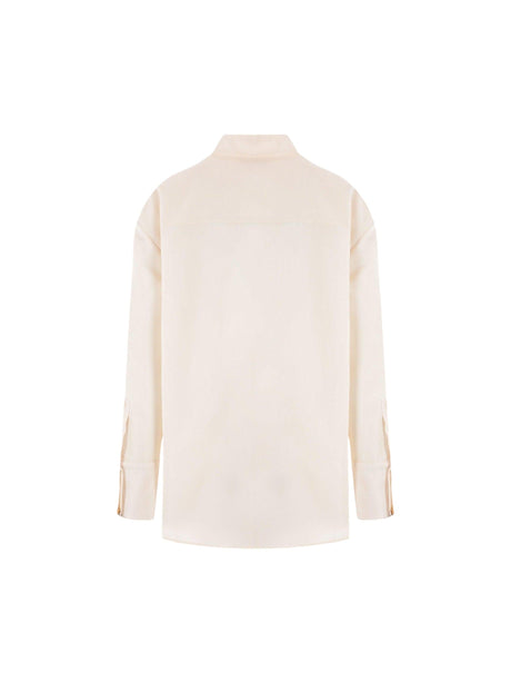 Faille Oversized Shirt-SAINT LAURENT-JOHN JULIA