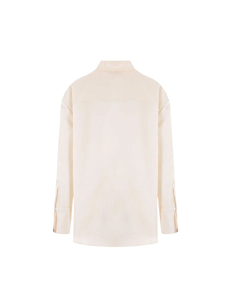 Faille Oversized Shirt-SAINT LAURENT-JOHN JULIA