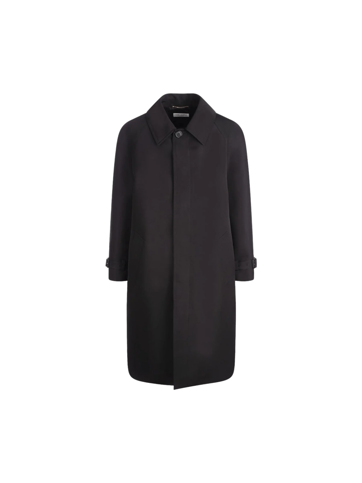 SAINT LAURENT-Faille Padded Overcoat-JOHN JULIA