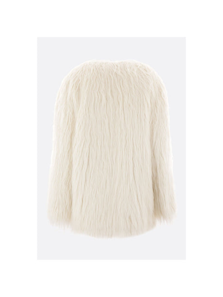 Faux Fur Coat-SAINT LAURENT-JOHN JULIA