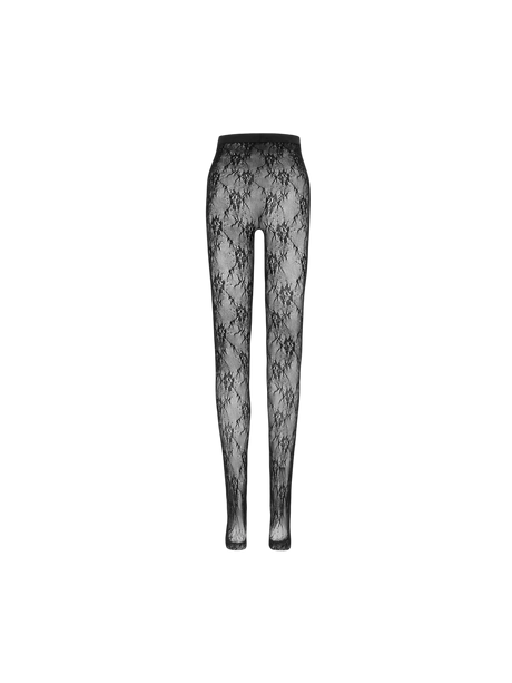 Floral Lace Tights-SAINT LAURENT-JOHN JULIA