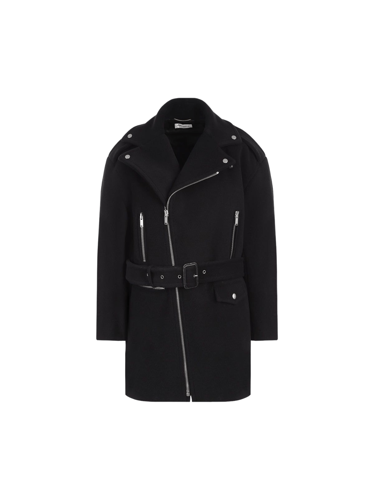 Full-zip Wool Jacket-SAINT LAURENT-JOHN JULIA