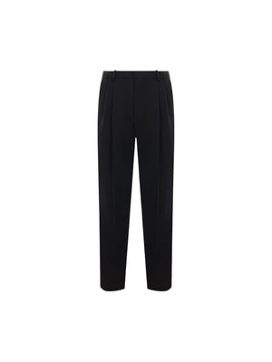 Grain De Poudre High-waist Pants-SAINT LAURENT-JOHN JULIA