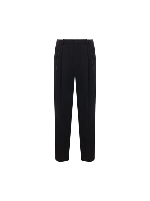 Grain De Poudre High-waist Pants-SAINT LAURENT-JOHN JULIA