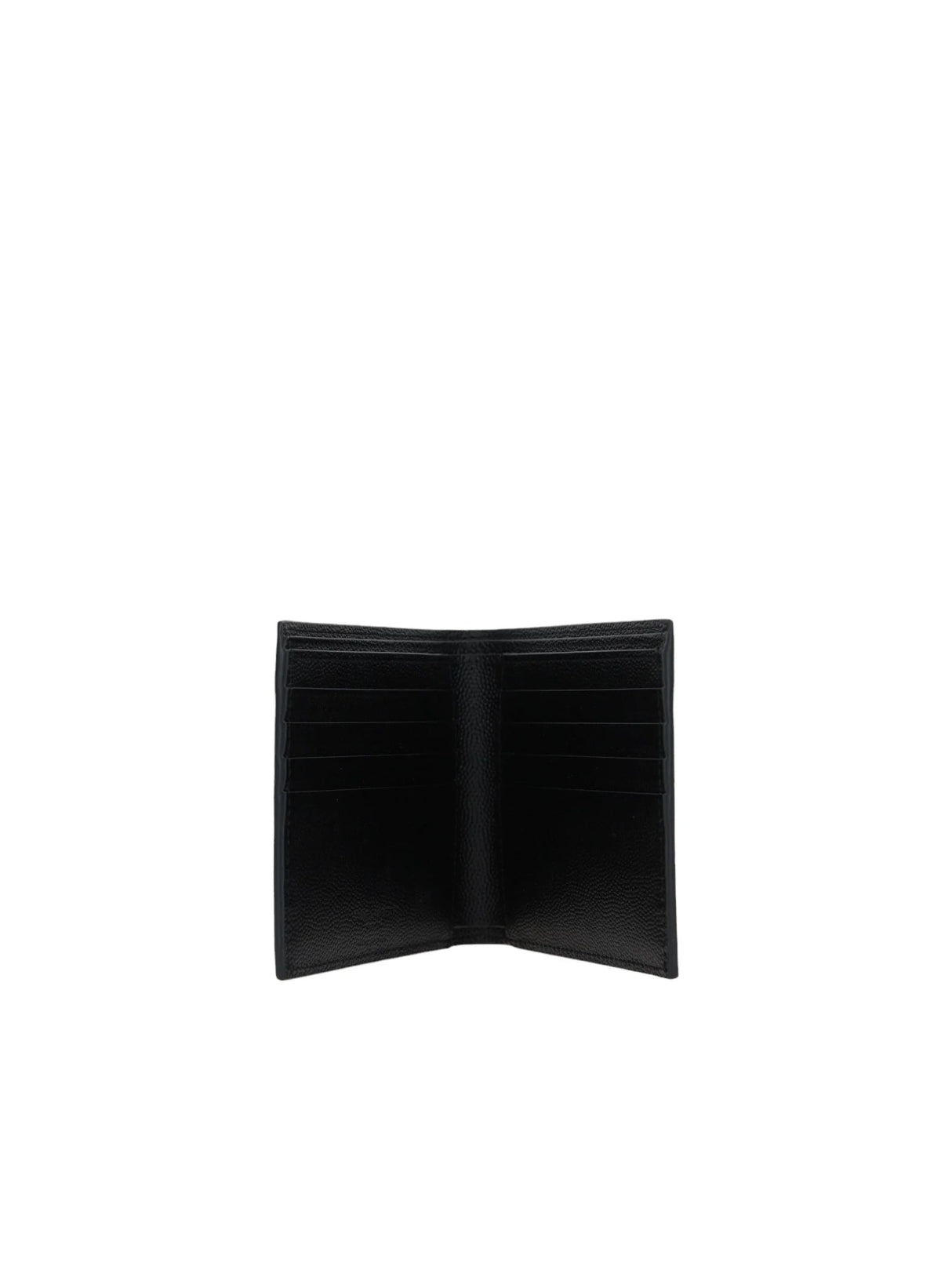 Grain De Poudre Leather Bi-Fold Wallet-SAINT LAURENT-JOHN JULIA