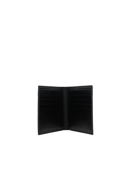 Grain De Poudre Leather Bi-Fold Wallet-SAINT LAURENT-JOHN JULIA