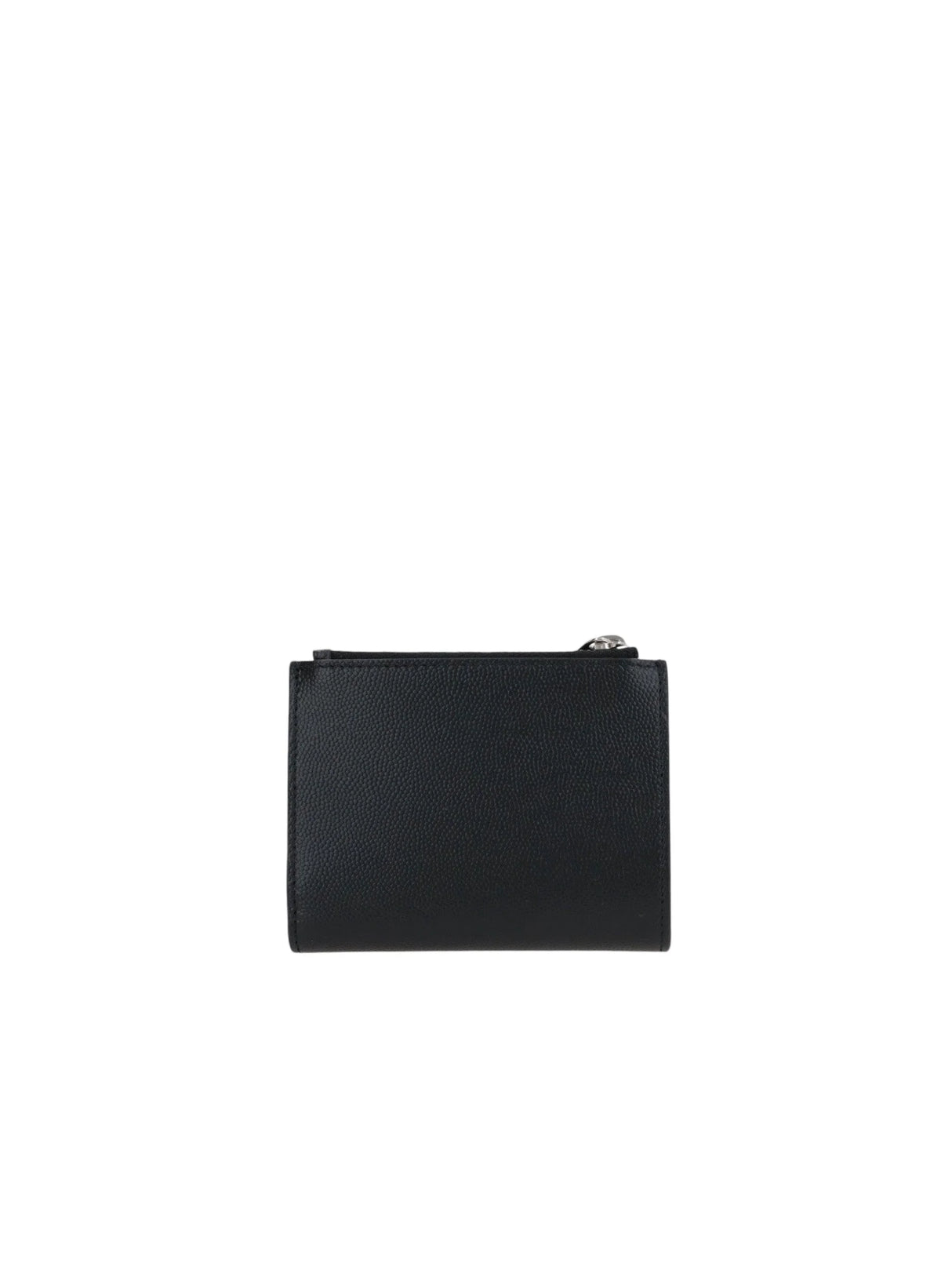 SAINT LAURENT-Grain De Poudre Leather Compact Wallet-JOHN JULIA