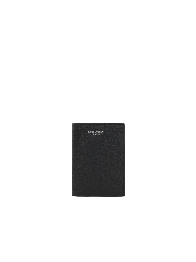 Grain De Poudre Leather Wallet-SAINT LAURENT-JOHN JULIA